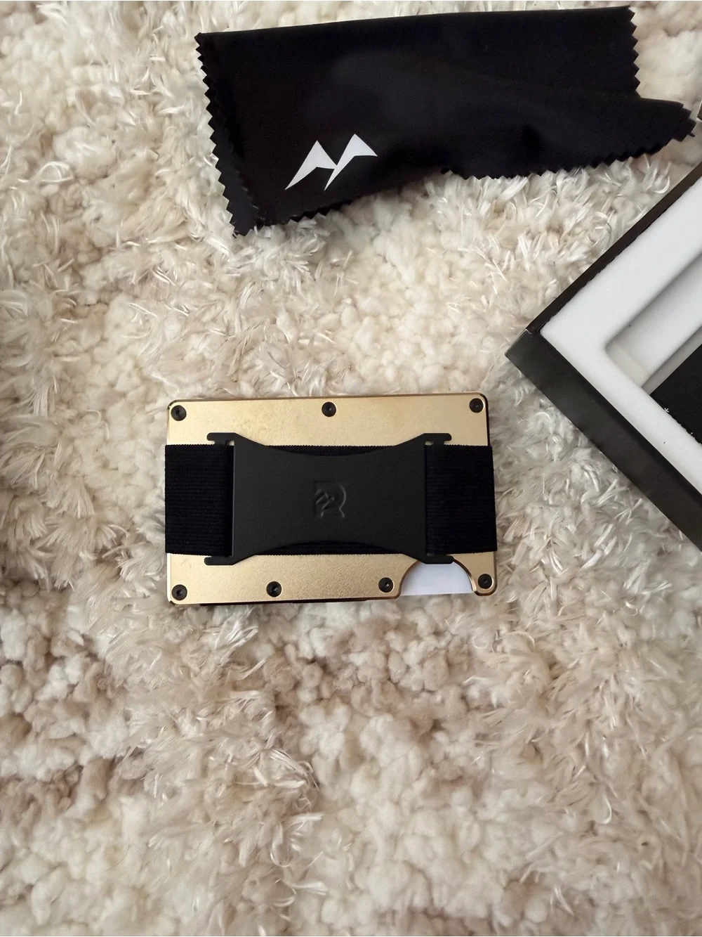 The Ridge Slim Metal Wallet in Gold